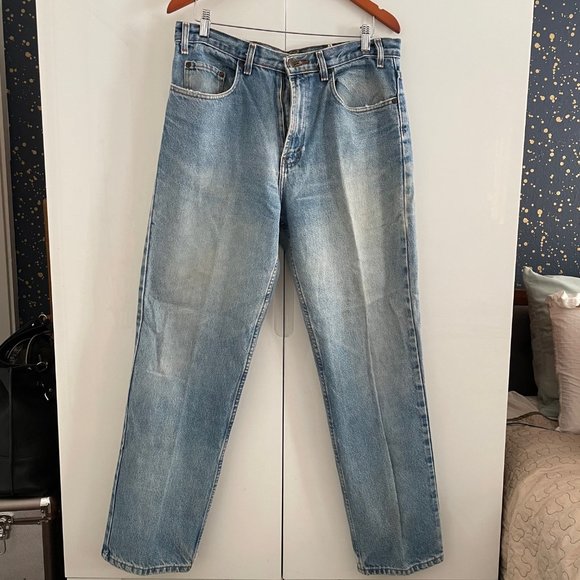 Kirkland Signature Straight Leg Jeans Men's 34x32 Blue Medium Wash 5-Pocket - Picture 1 of 3